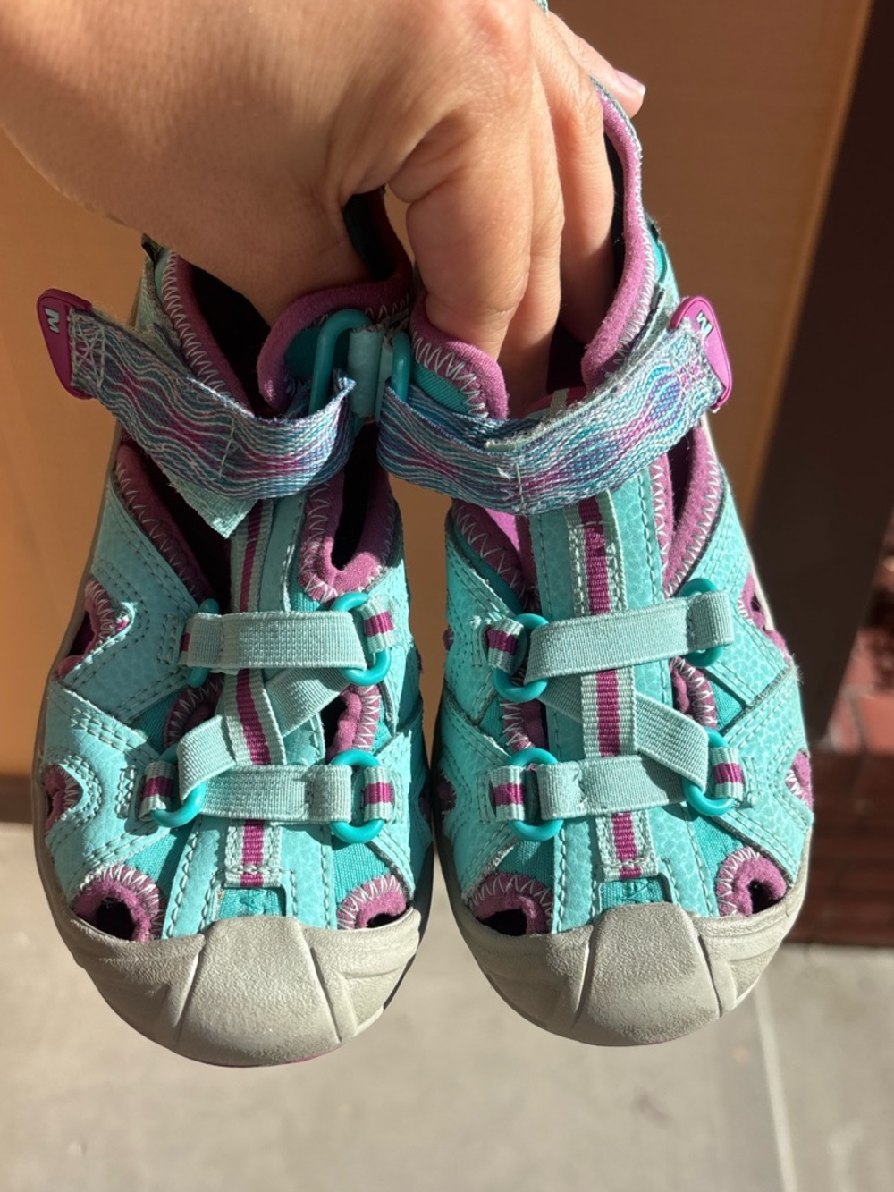 Merrell Hydro Water Sandals Turquoise Purple Size 12